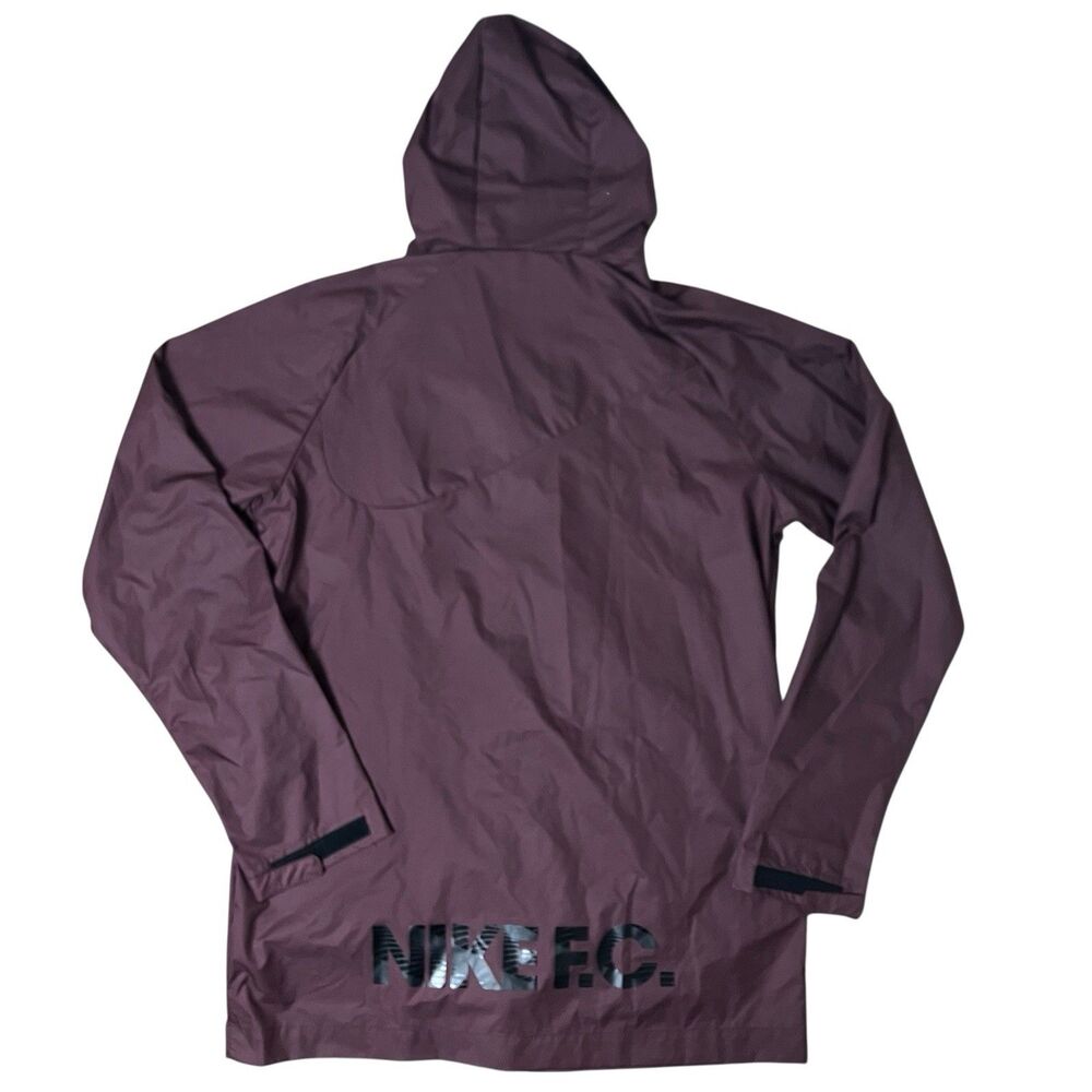 Nike FC Rain Jacket Mens M Burgundy Red Storm Fit Hooded Football DQ5202-652 New - Picture 12 of 15